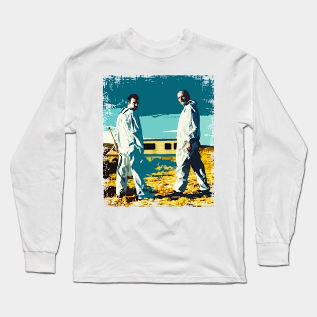 Jesse and Heisenberg Long Sleeve T-Shirt by ElectricMint